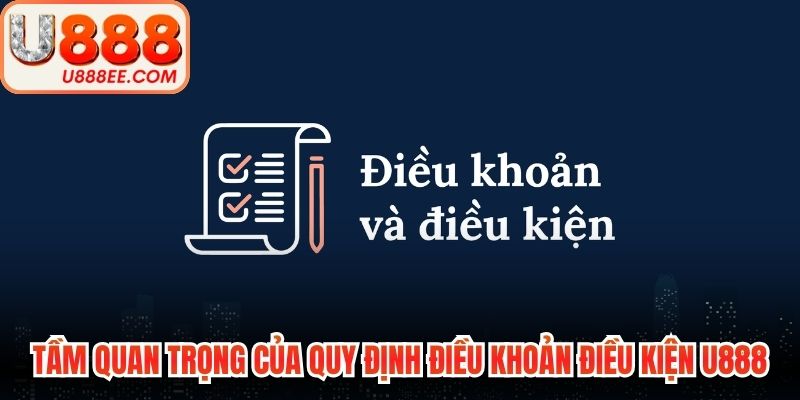 Điều Khoản Điều Kiện U888 - Quy Định Dành Cho Hội Viên