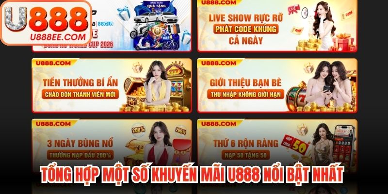 Khuyến Mãi U888 - Săn Thưởng Khủng Cho Mọi Hội Viên 